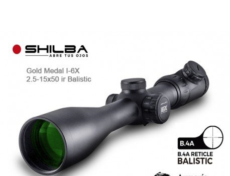 VISOR SHILBA GOLD MEDAL I6X 2,5-15x50 B4A BALLISTIC IR