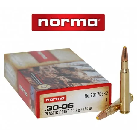 Bala Norma 30-06 Spring 180GR Plastic Point