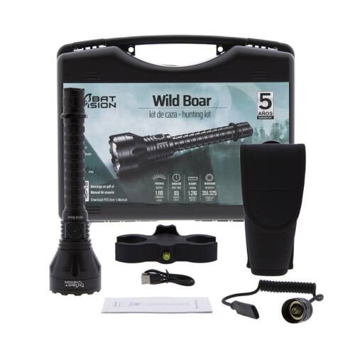 LINTERNA WILD BOAR 1,118 LUM./1,216 MT KIT CAZA