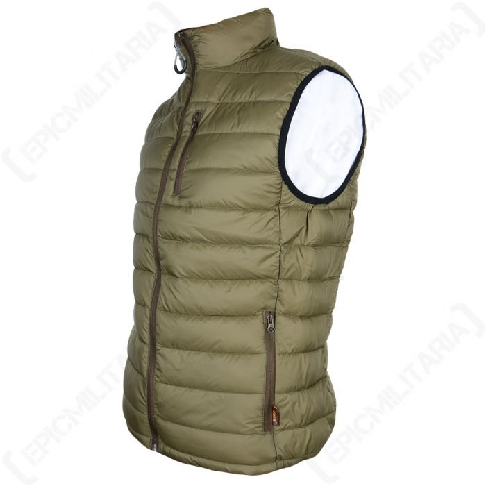 Chaleco Calentador Trekking - Verde Oliva/Marron - Imagen 2