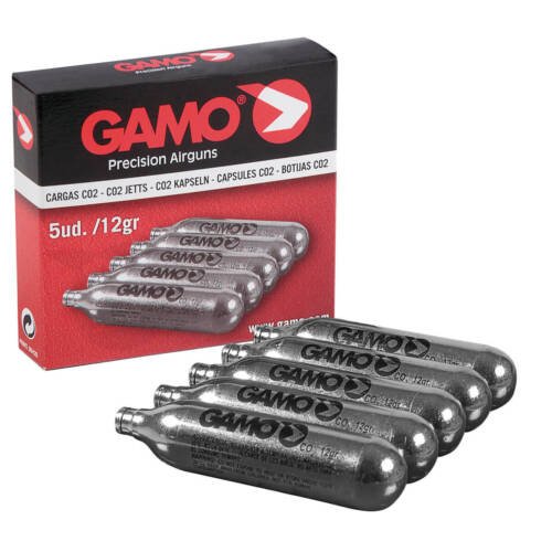 CAJA 5 CARGAS CO2 12 g.