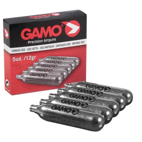 CAJA 5 CARGAS CO2 12 g.