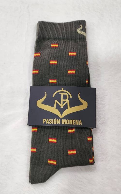 CALCETINES PASION MORENA BANDERA ESPAÑA - Imagen 2