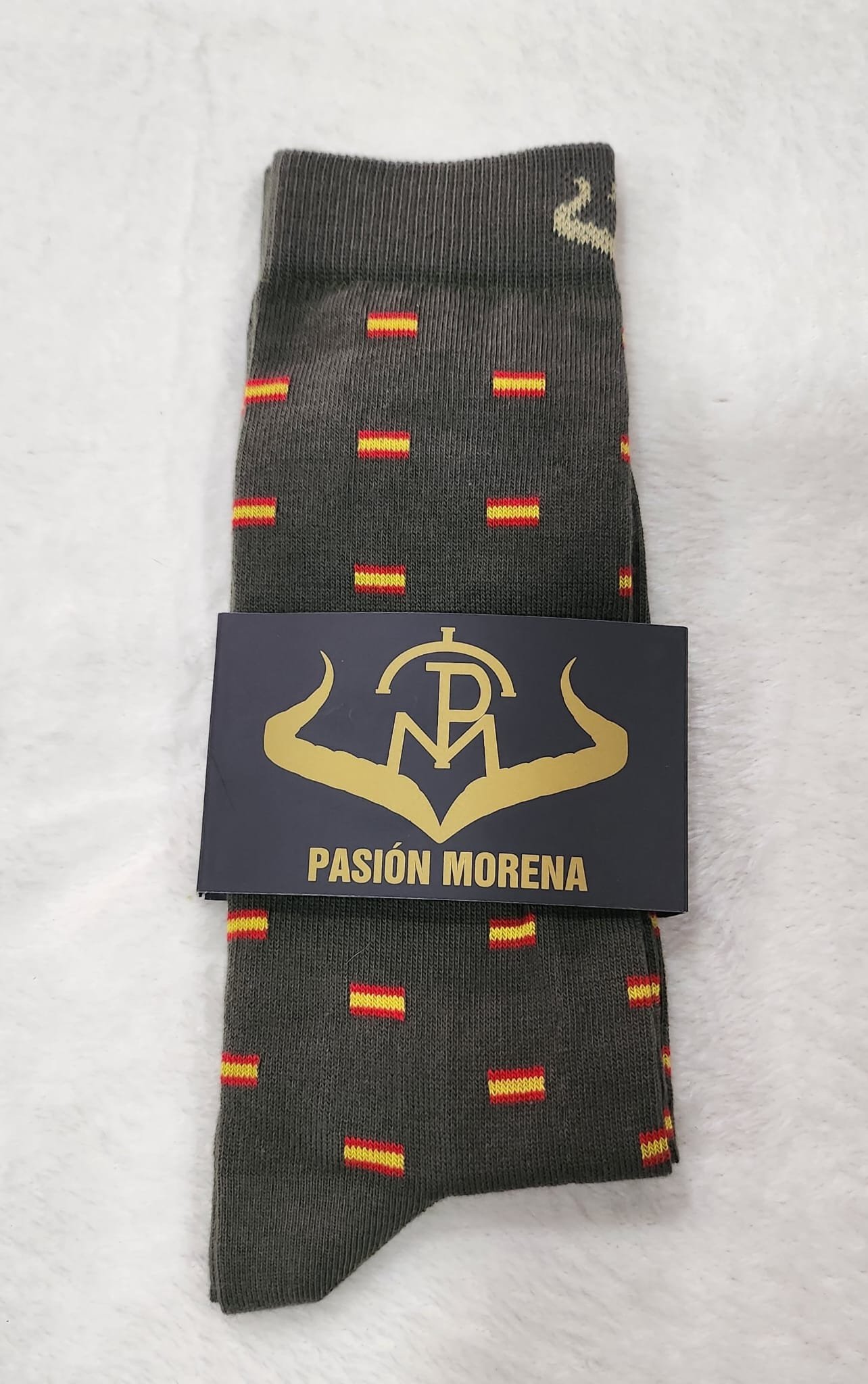 CALCETINES PASION MORENA BANDERA ESPAÑA - Imagen 2