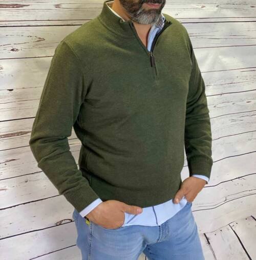 JERSEY CREMALLERA VERDE PASION MORENA