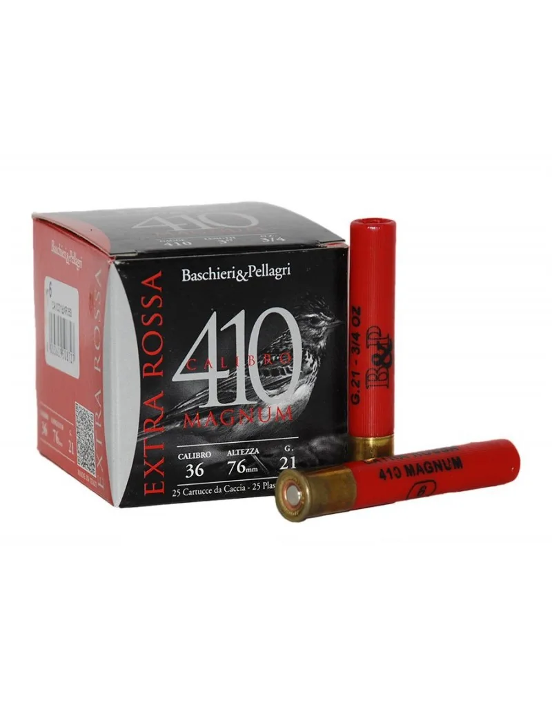 cartucho baschieri pellagri extra rossa magnum 410