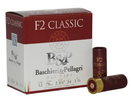 CARTUCHO B&P CAZA F2 CLASSIC CAL.12 - 34GR.