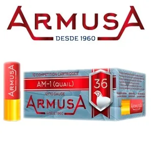 cartuchos armusa am1 codorniz competici n 36 gramos