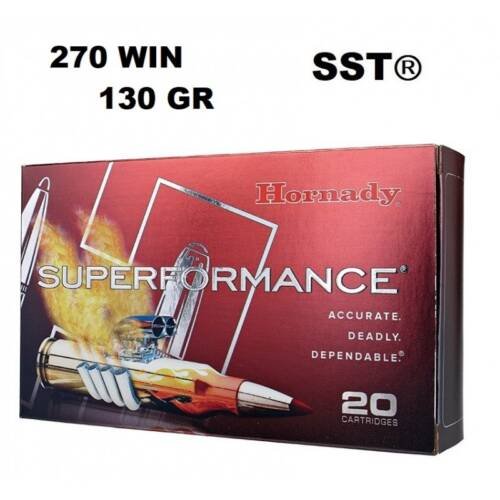 Munición Hornady 270 WIN SUPERFORMANCE SST 130 Gr