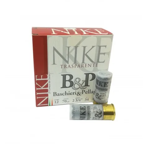 CARTUCHO B&P CAZA NIKE TRANSPARENTE CAL.12 – 34GR.