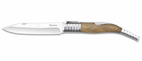 navaja clasica albainox madera zebra.