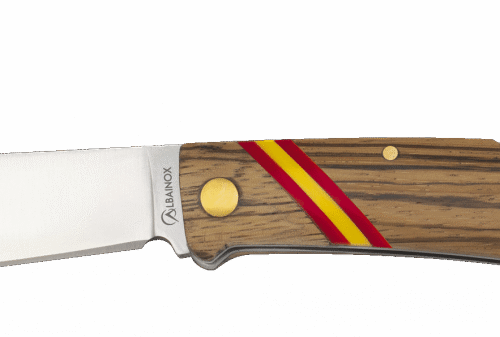 NAVAJA MADERA ZEBRA Y ESPAÑA