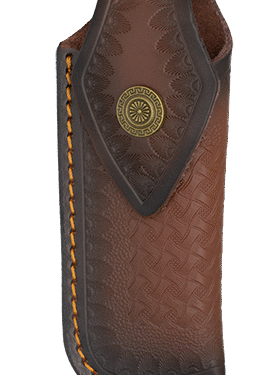 39797-MA - Funda de Piel Marrón para Navajas 16 cm