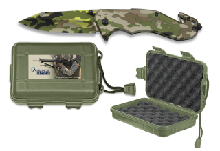 18576 - Navaja Albainox Camo Verde C/ caja ABS