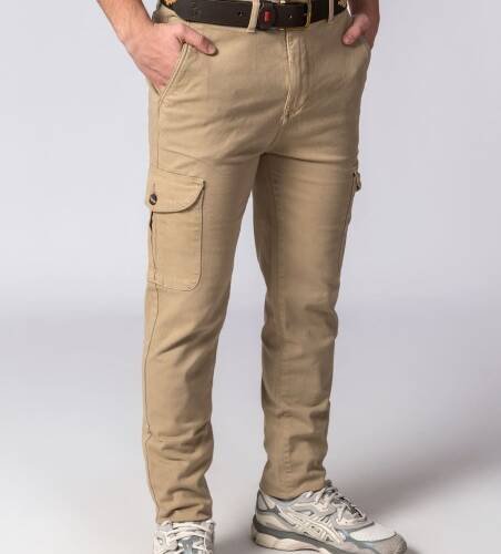 PANTALON CARGO CAMEL BRITISH
